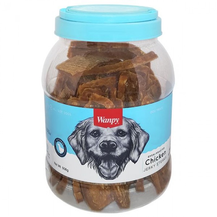 Wanpy Chicken Jerky Steaks лакомство для собак с курицей 908 г