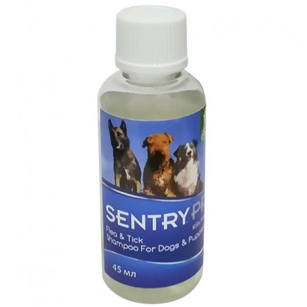 Sentry PRO Green Tea & Ginger шампунь от блох и клещей с ароматом имбиря 45 мл