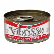 VIBRISSE JELLY влажный корм для кошек с тунцом и креветками в желе 70 г