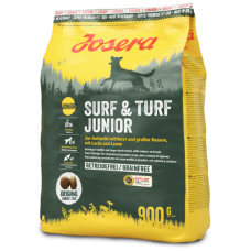 Josera Surf & Turf Junior сухой корм для щенков средних и крупных пород с лососем и ягненком 0,9 кг