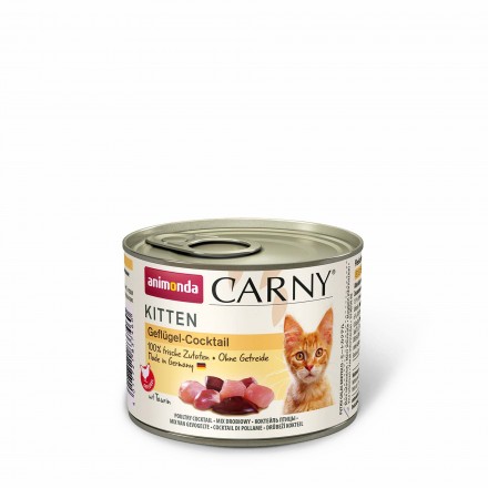 Animonda Carny Kitten Poultry Cocktail влажный корм с птицей для котят 200 г