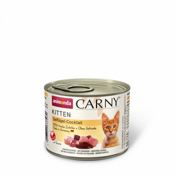 Animonda Carny Kitten Poultry Cocktail влажный корм с птицей для котят 200 г