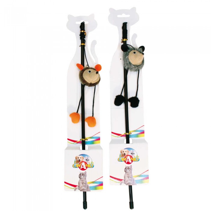 Croci іграшка Дражнилка для кішок "Лісові звірі" 46 см