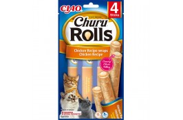 INABA Churu Rolls лакомство для кошек рулетики с курицей 4 шт*10 г