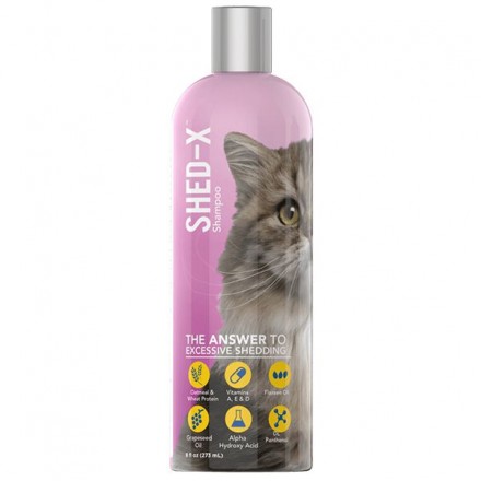 SynergyLabs Shed-X Shampoo шампунь против линьки для кошек 273 мл