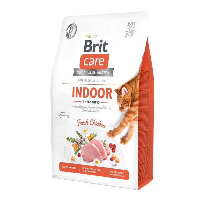 Brit Care Cat GF Indoor Anti-stress, 2кг (антистрес)