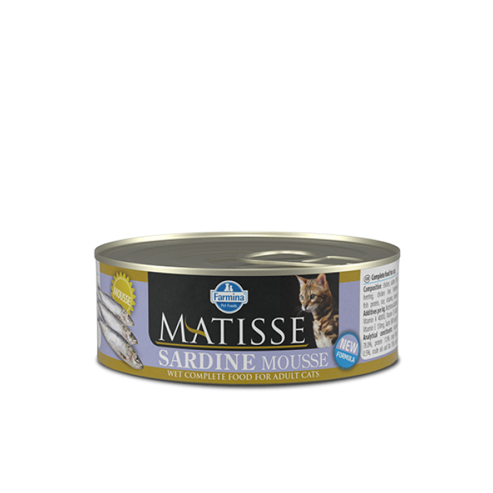 Farmina Matisse Cat Mousse Sardine влажный корм для кошек с сардиной 85 г