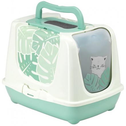 Moderna Trendy Cat Eden закрытый туалет для котов (зеленый)