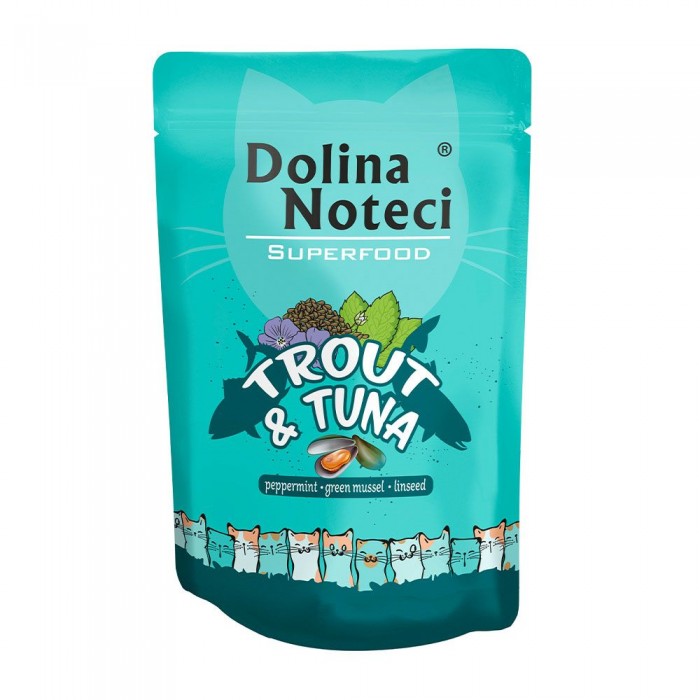 Dolina Noteci Superfood вологий корм з фореллю та тунцем для котів 85 г