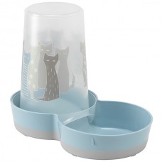 MODERNA TASTY LARGE MAASAI Автокормушка/Автопоилка (голубая) 1,5 л