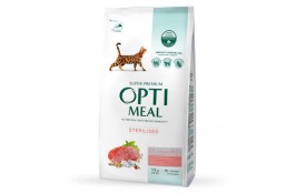 Optimeal Adult Cat Sterilised Beef & Sorghum сухий корм для котів з яловичиною 0,65 кг
