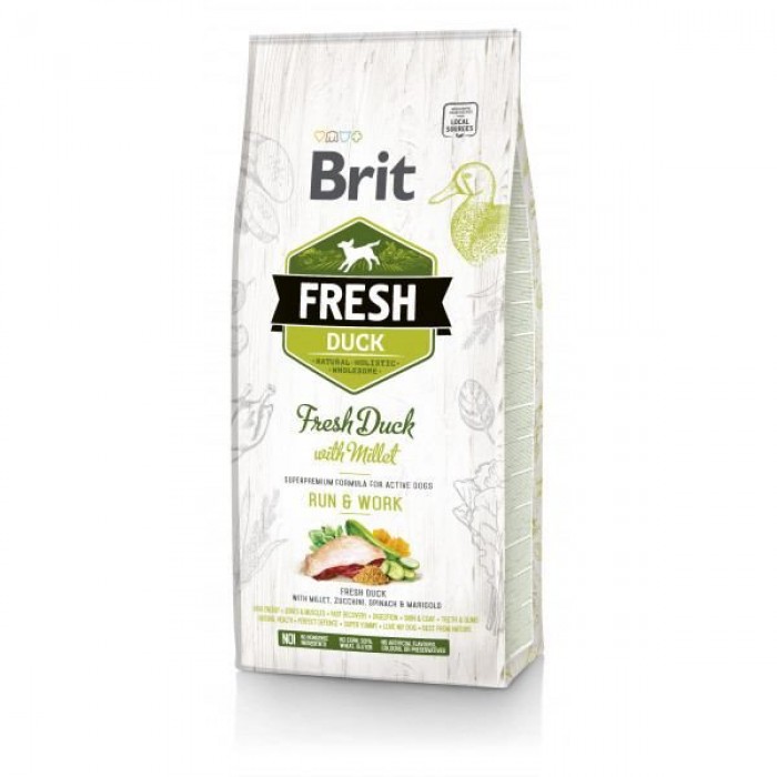 Brit Fresh Duck with Millet Active Run & Work з качкою та пшоном 12 kg
