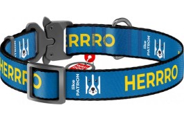 Collar WAUDOG Nylon нашийник "Патрон" з QR паспортом та металевою фурнітурою для собак S