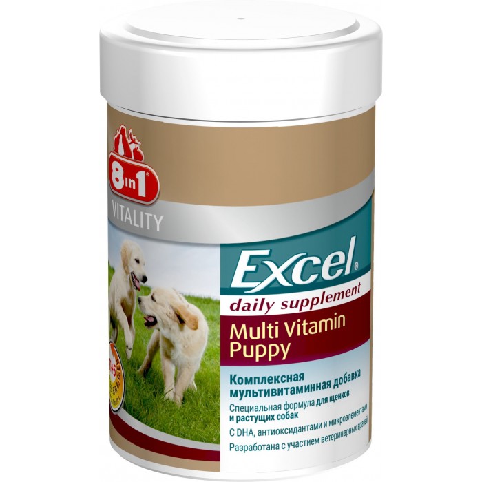 Excel Multi Vit-Puppy вітаміни для цуценят 100таб/185ml