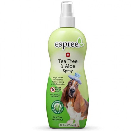Еspree Tea Tree & Aloe спрей з олією чайного дерева і алое вера для шкіри собак 355 мл