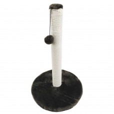 Пухнастики когтеточка для котов столбик на круглой подставке (хлопковая лента) шоколад 50×38 см