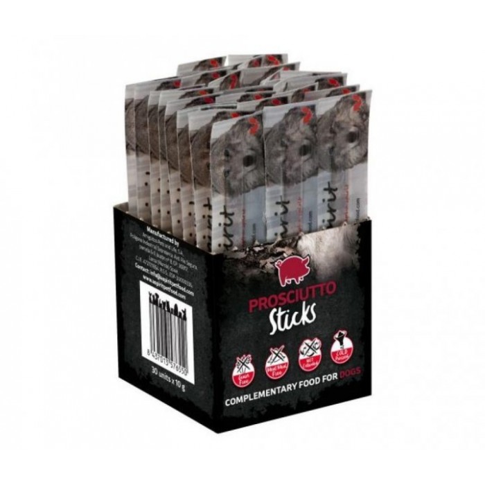 Alpha Spirit Dog Sticks Prosciutto полувлажные лакомства для собак из прошутто 30*10г (палочки)