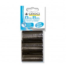 Croci Dog Bag пакеты с ручками для уборки за собаками (черные) 3 рулона х 20 шт.