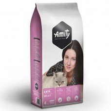 Amity Eco Cats Meat сухой корм для кошек мясное ассорти 4 кг