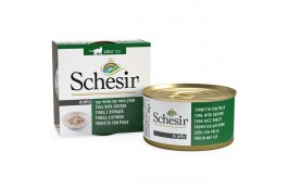 Schesir Tuna Chicken влажный корм для взрослых котов с тунцом и курицей в желе 85 г