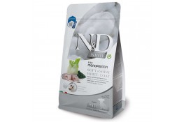 Farmina N&D White Puppy Mini Sea Bass, Spirulina & Fennel сухий корм для цуценят малих порід з білою шерстю із сибасом, спіруліною та фенхелем 1,5 кг
