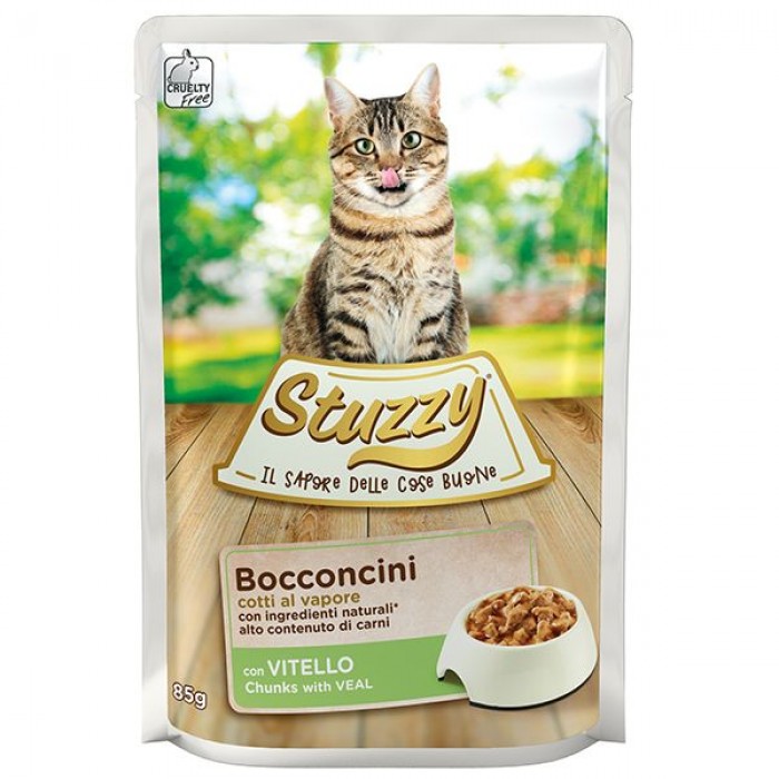 Stuzzy Cat Veal влажный корм для котов с телятиной в соусе 85г*24шт