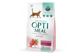 Optimeal Adult Cat High in Veal сухий корм для котів з телятиною 0,7 кг