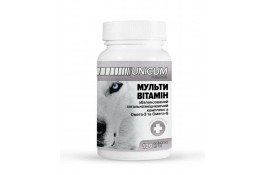 Unicum PREMIUM вітаміни для собак мультивітамін 100г. 100 табл.