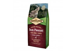 Carnilove Cat Hairball Controll з качкою і фазаном для виведення шерсті 6 kg
