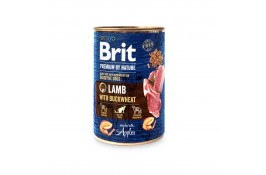 Brit Premium by Nature з ягням і гречкою для собак 400 г 