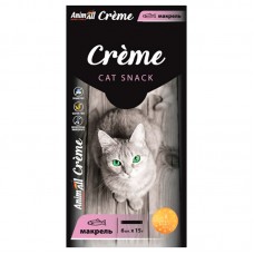 AnimAll Сreme ласощі зі смаком макрелі для котів 6×15 г