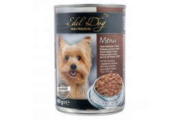 Edel Dog Шматочки з індичкою й печінкою в соусі для собак 400g