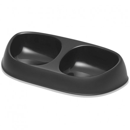 Moderna Sensibowl двойная миска для кошек (черная) 2х200 мл
