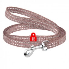 Collar WAUDOG Re-cotton светоотражающий поводок для собак и котов (коричневый) XS