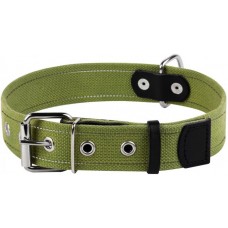 Collar брезентовый ошейник со светоотражающей нитью для собак L