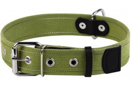 Collar брезентовый ошейник со светоотражающей нитью для собак L