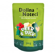 Dolina Noteci Superfood вологий корм для cобак з олениною та качкою 300 г