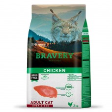 Bravery Chicken Adult Cat Sterilized сухой корм для стерилизованных кошек с курицей 2 кг