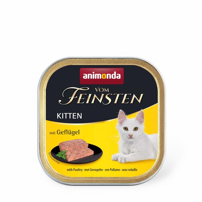 Animonda Vom Feinsten Kitten with Poultry влажный корм с птицей для котят 100 г
