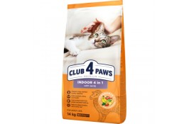 Club 4 Paws Premium Indoor 4 in 1 with Lamb сухий корм для котів з ягням 14 кг