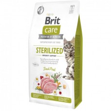 Brit Care Cat by Nutrition Sterilized Immunity Support для стерилізованих котів з свининою 7 кг