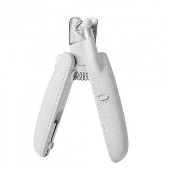 AnimAll Groom кігтеріз з LED підсвічуванням та контейнером для збору кігтів (білий)