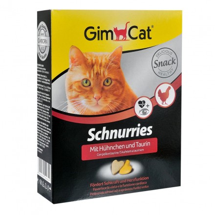 GimCat Cat Topinis - витаминизированные лакомства для кошек, курицeй и таурином 650шт./420г
