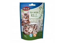 Trixie PREMIO Rolls лакомство для котов с курицей и сайдой 50гр