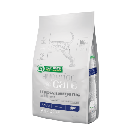 Nature's Protection Superior Care Hypoallergenic Grain Free Adult All Breeds для собак с лососем 1,5 кг