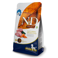 Farmina N&D Brown Dog Adult Mini Lamb, Spirulina & Carrot сухой корм для малых пород c коричневой шерстью с ягненком, спирулиной и морковью 2 кг