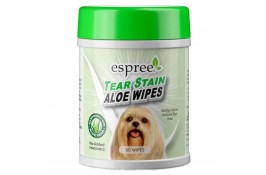 Espree Tear Stain Aloe влажные салфетки с алоэ вера для очистки загрязнений под глазами собак (60 шт)