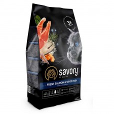 Savory Adult Cat Gourmand Fresh Salmon and White Fish