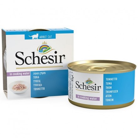 Schesir Tuna вологий корм для дорослих котів з тунцем в соусі 85 г