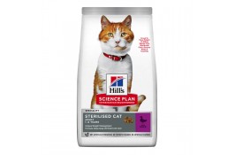 Hill's SP Young Adult Sterilised сухой корм для стерилизованных котов с уткой 0,3 кг